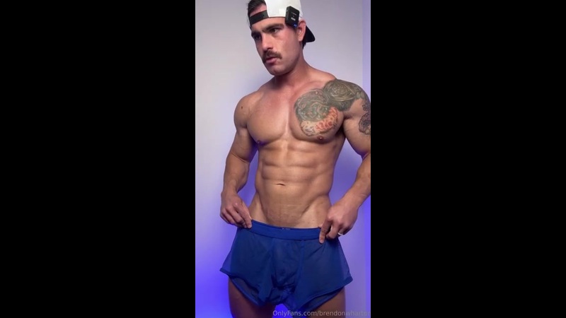Jerking off in my underwear and shooting a big load over my muscular body brendon wharton (brendonwharton)