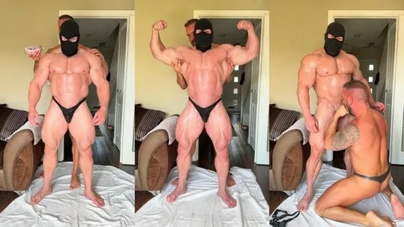 Bodybuilder facial ? the masked bodybuilder, micael wilson