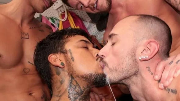 Xtian mingle, colt spence, phoenix leo, victor pleases ? asses on the line